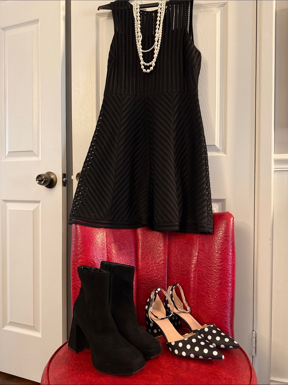 GUESS Black Lace Dress Size 12 Fit & Flare Cocktail Wedding Guest LBD